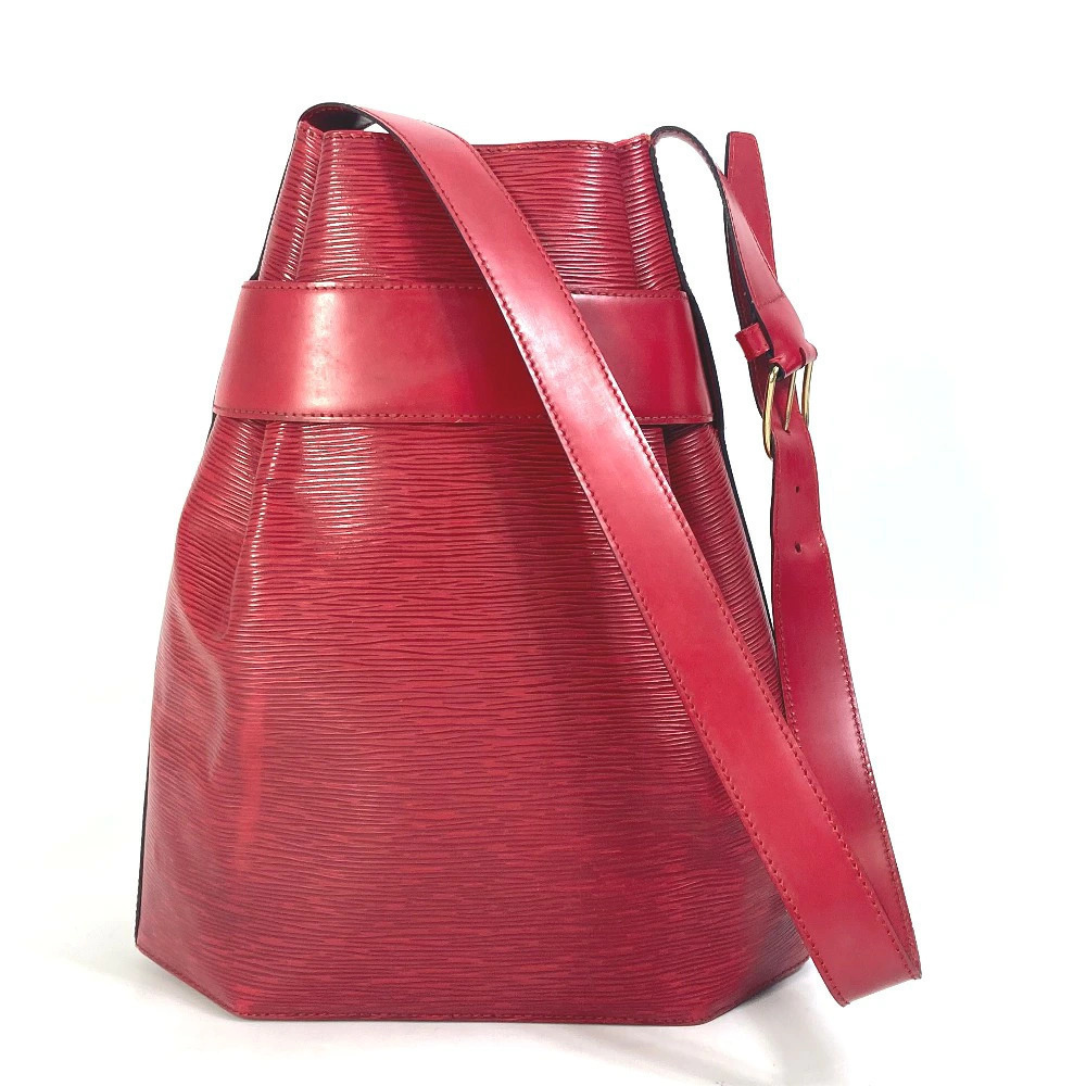 Louis Vuitton Bag Depaule Castilian Red Leather Shoulder Sac Epi